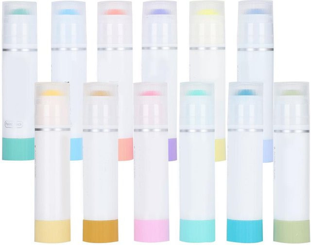 Wosawe 12 Stück Wasserlösliche Buntstifte in Mehrfarbig für Kinder als Gouache- und Ölpastellstifte - Bild 1