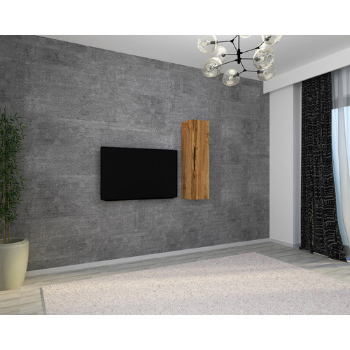 VCM Wandregal Arila in Beige und Oak, B/H/T: 30 x 115 x 30 cm - Bild 2