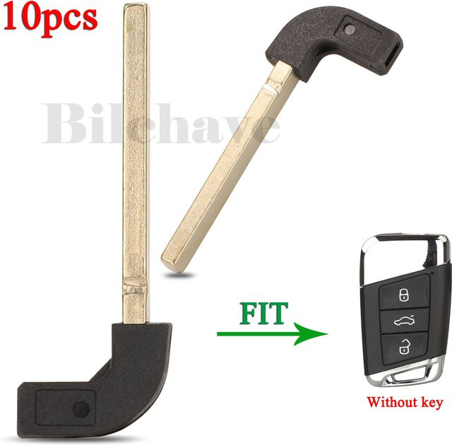 Jingyuqin 10er Set Smart Remote Autoschlüssel Ersatz für Volkswagen VW Passat B8, Magotan B5 und Skoda A7 Variante mit HU162 Blade Fob - Bild 1