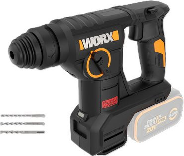 Worx Bohrhammer Worx PowerShare in Schwarz-Orange mit Akkubetrieb - Bild 1