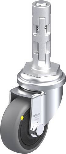 Blickle Lenkrolle LRA-TPA 50KF-ELS-E01 in Schwarz, Grau und Silber mit 50mm Rad-Durchmesser und 30kg Tragfähigkeit - Bild 1