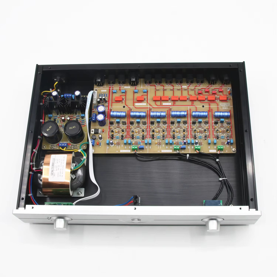 SENGTERBELLE STR26B HiFi Vollständig Symmetrischer Vorverstärker mit XLR- und RCA-Eingang/-Ausgang für dein Heim-Audio-System - Bild 2