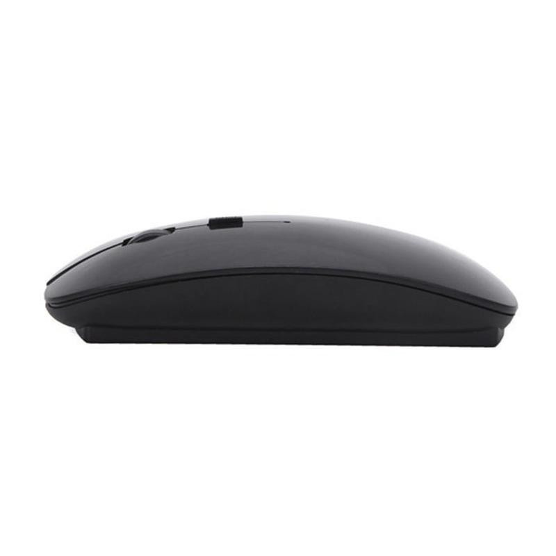TodayDeal Drahtlose optische Maus Ultra Thin Slim 2,4 GHz USB mit Empfänger für Computer und Laptop, Schwarz - Bild 2