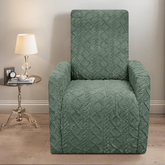 Yiran Furniture Samt-Jacquard Chivas Sofabezug für elektrischen Relaxsessel, vollständig umschließende Schutzhülle, B/T: 45 x 60 cm - Bild 1