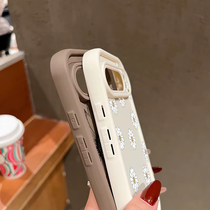 Stoßfeste TPU-Schutzhülle mit Blumenmuster für Google Pixel 7A 8A 8 Pro 9 Pro XL in Weiß - Bild 2