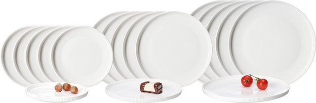 Ritzenhoff & Breker Teller-Set Kelly, 18er Set, Weiß - Bild 1