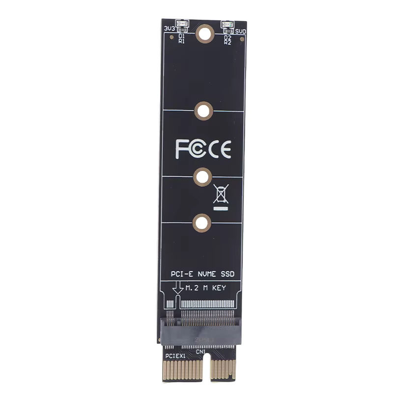 SD&HI PCIe zu M.2 NVMe SSD Adapter, M-Key, Schwarz - Bild 3