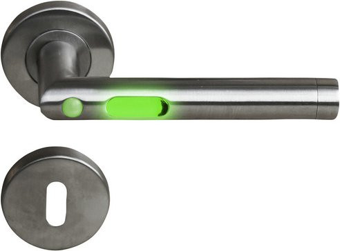ALPERTEC Rosettengarnitur MoveLight II aus Edelstahl in Silber matt - Bild 1
