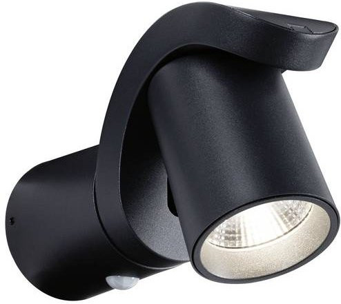 Paulmann Cuff 94830 LED-Außenwandleuchte in Anthrazit mit Bewegungsmelder und Dämmerungssensor, 10W, Warmweiß - Bild 1