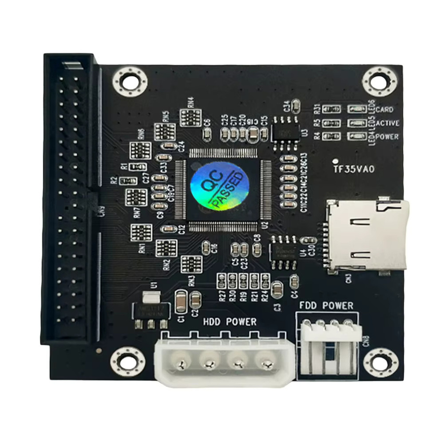 ALLOYSEED TF Micro SD auf 3,5-Zoll IDE 40PIN Adapterkarte in Schwarz - Bild 2