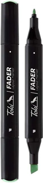 Toki Marker Fader Permanent Marker mit Chisel Tip in 66 Farben inklusive Horizon Green - Bild 1