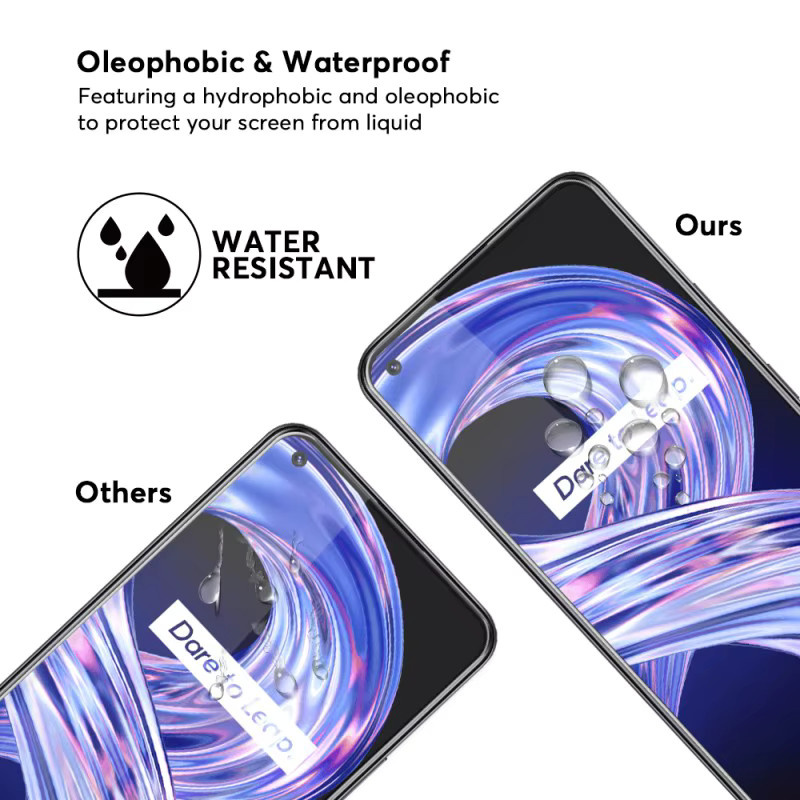 3er-Pack Displayschutzfolie aus gehärtetem Glas für Realme C31 C35 C11 C21 C21Y C25 C20 C15 C12 V30 in Transparent - Bild 5