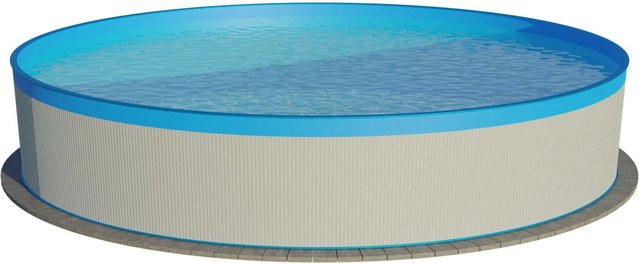 Planet Pool Rund Stahlwandpool in Weiß und Blau, Durchmesser: 360 cm, Höhe: 84 cm - Bild 1