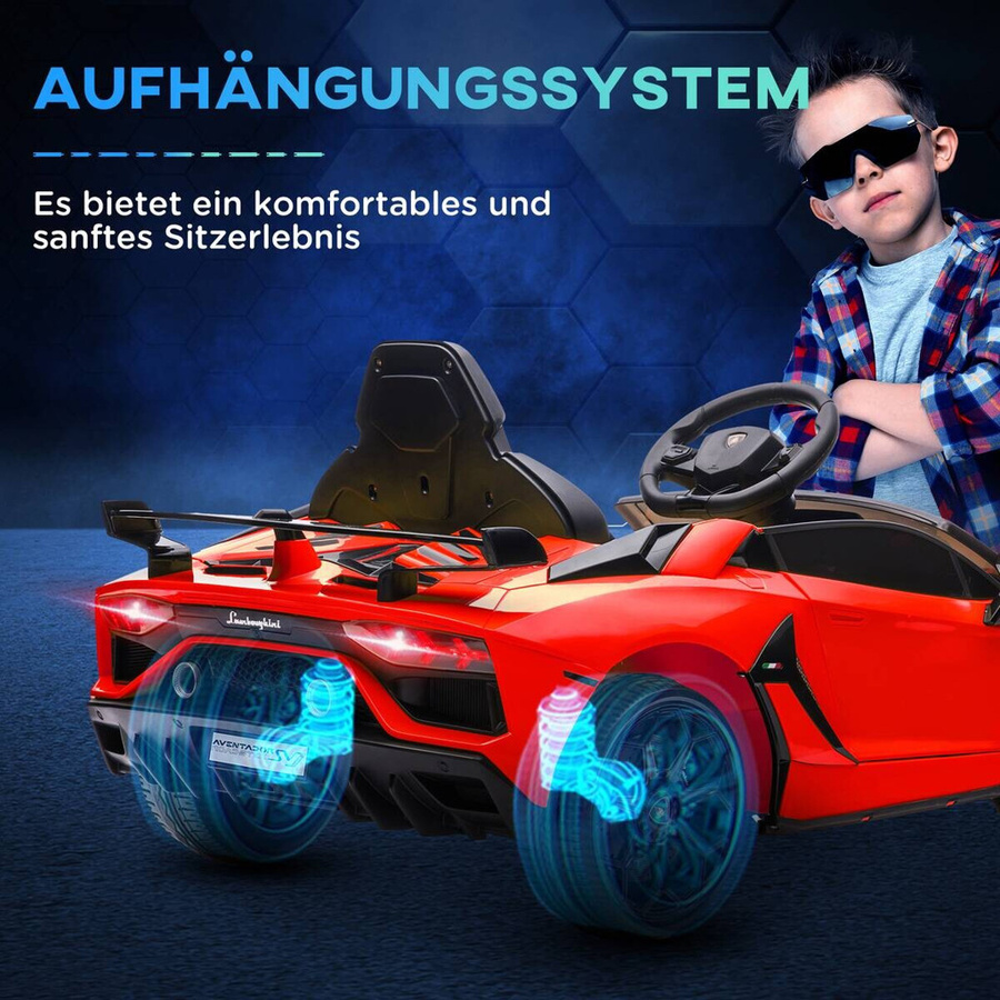 HOMCOM Lamborghini Elektroauto rot mit Licht und Sound - Bild 3