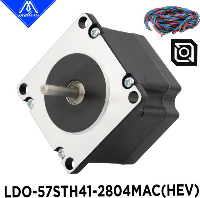 LDO NEMA 23 Stepper Motor LDO-57STH41-2804MAC(HEV) 0.9 Grad Schwarz für HevORT X/Y 3D Drucker - Bild 1