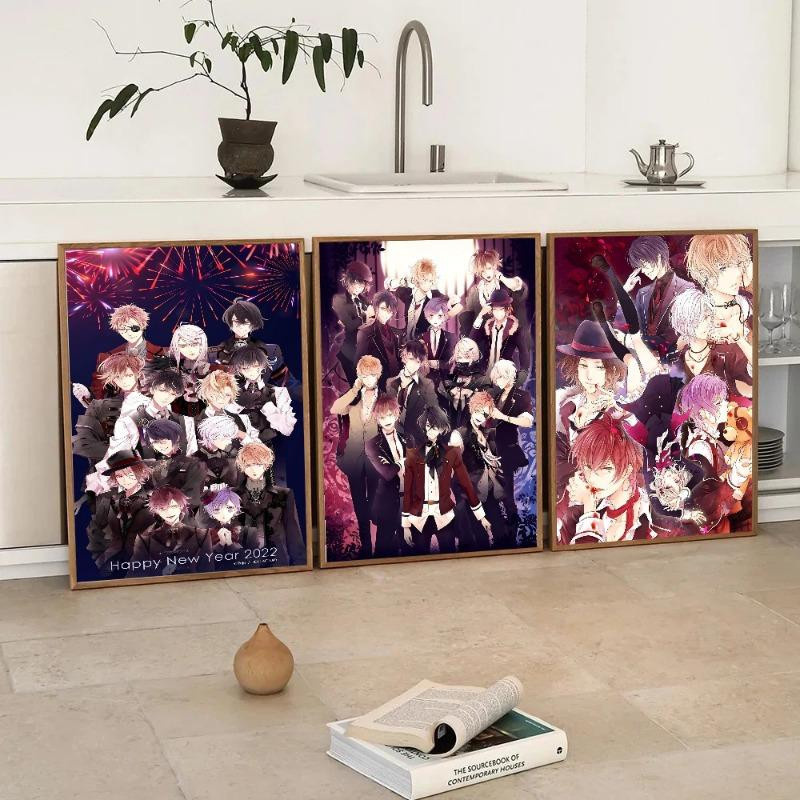Anime D-Diabolik Lovers Klebeposter aus Papier, Mehrfarbig, B: 21 cm x H: 30 cm - Bild 5
