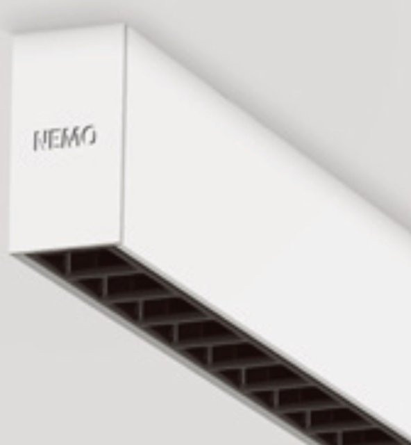 Nemo Lighting Zirkol Linear UGR LED-Deckenleuchte in Weiß mit 4000K Lichtfarbe - Bild 1