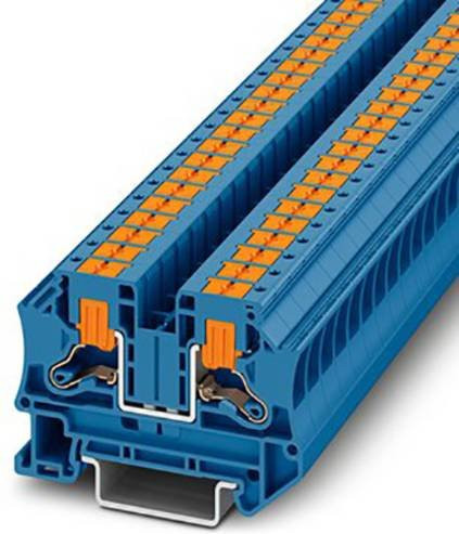 Phoenix Contact 1116735 Durchgangsreihenklemme Push-In-Klemme Blau 50 Stück - Bild 1