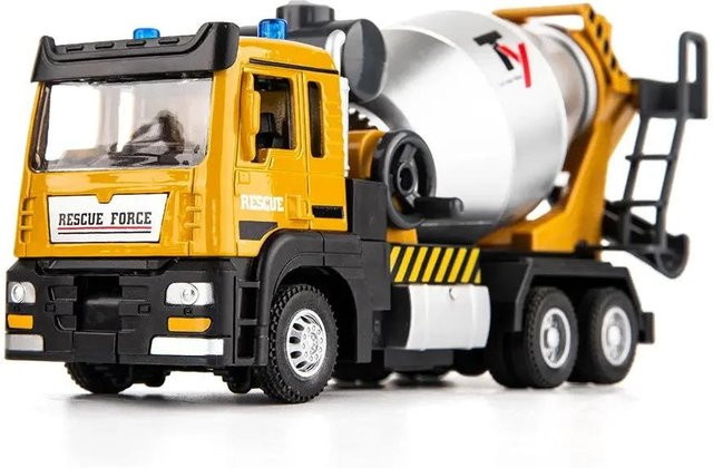 Linyi toy car Sandtransport LKW Bagger Betonmischer, 1:32, ab 14 Jahren - Bild 1