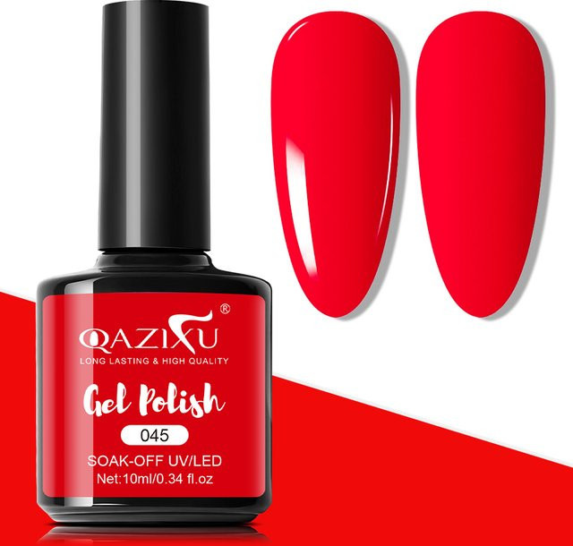 QAZIXU Nagellack, Red, Glänzend, 10 ml - Bild 1