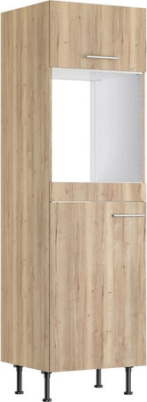 Optifit Küchen-Hochschrank Erik290 für Backofen und Kühlschrank in Wildeiche, Breite: 60 cm