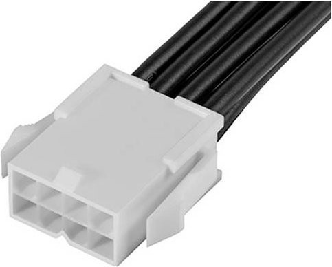 Molex Stiftgehäuse-Kabel 215328-2082 in Schwarz und Weiß - Bild 1