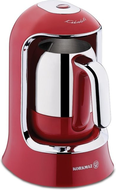 Korkmaz Kaffeemaschine für türkischen Kaffee in Rot mit 400W Leistung und Edelstahl-Elementen - Bild 1