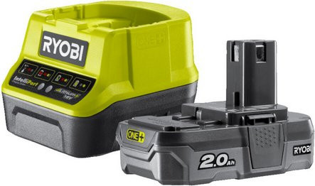 Ryobi Akkustarterset RC18120-120 in Grün mit 18 V 2,0 Ah Lithium+ Akku und Schnellladegerät - Bild 1