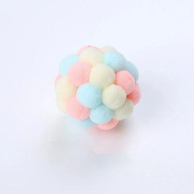 Yiran Furniture Haustierspielzeug Bälle, Plüschglockenbälle, 4.5cm - Bild 1