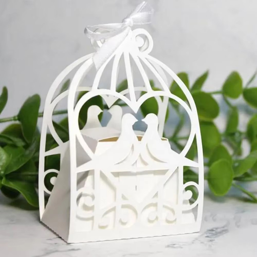 Metall Schneidestempel Vogelkäfig Schablonen für Scrapbooking und DIY Papierkarten in Silber - Bild 3