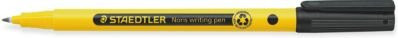 Staedtler Fineliner Noris Schreibstift mit schwarzer Tinte und gelbem Gehäuse, Strichbreite 0,6 mm - Bild 1
