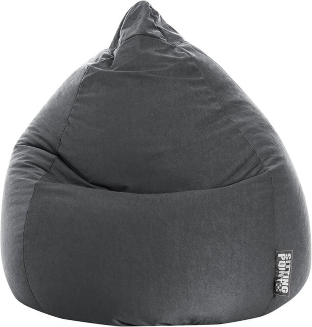 Sitting Point Sitzsack Easy XL BeanBag in Anthrazit mit abnehmbarem Bezug - Bild 1