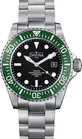 Davosa Armbanduhr Ternos Professional, Automatik, Edelstahl, Schwarz, Herren - Bild 1