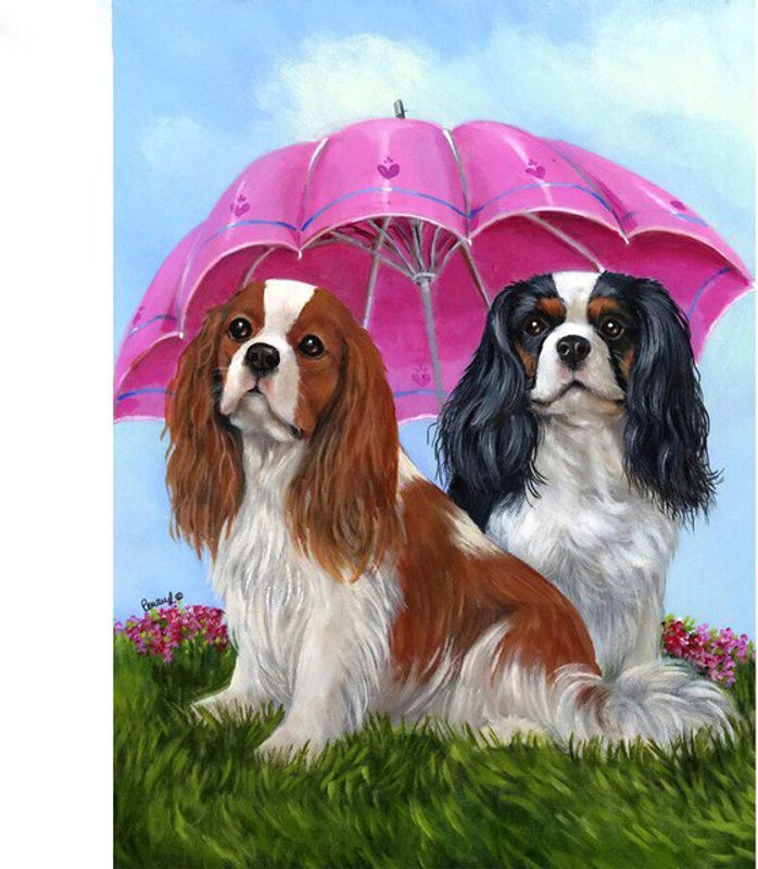FIYO Diamond Painting Set Hund Motiv 5D Mosaik Stickerei mit süßem Welpen, mehrfarbig, B/H: 20 x 30 cm - Bild 1