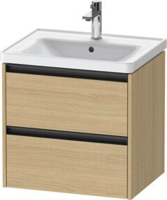 Duravit Waschtischunterschrank Ketho.2 in Ei Nat, Beige, wandhängend mit 2 Schubladen, B/T: 58,4 x 45,5 cm - Bild 1