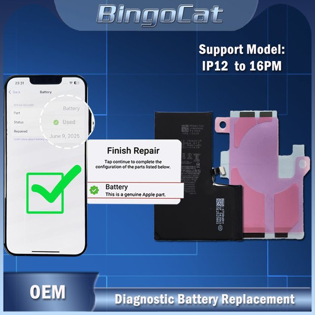 Apple Diagnose-Batterie-Testgerät in Schwarz für iPhone 12 13 14 15 Mini Plus Pro ProMax zur Vermeidung von Fehlermeldungen - Bild 1