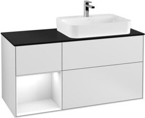 V&B Waschtischunterschrank Finion in Weiß lackiert, Breite: 120 cm, Tiefe: 50,1 cm, Höhe: 50,1 cm - Bild 1