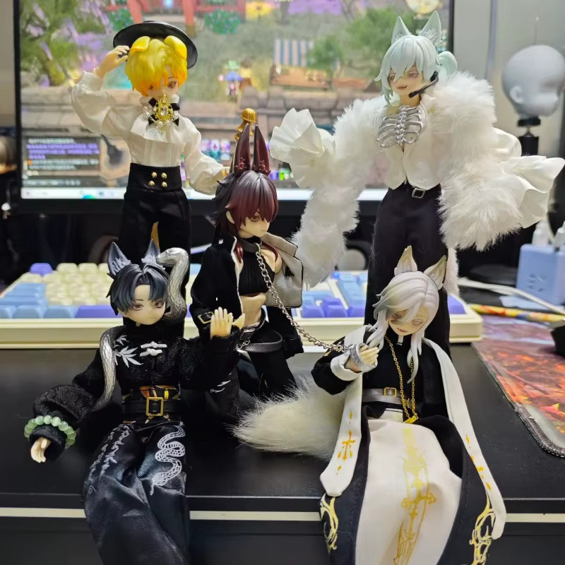 Jidongshunxi Anime Figur Sizilien Vergangenheit Die Geschichte Serie Mjd Blind Box mit beweglichen Gelenken, Multicolor, Höhe: 17 cm - Bild 2