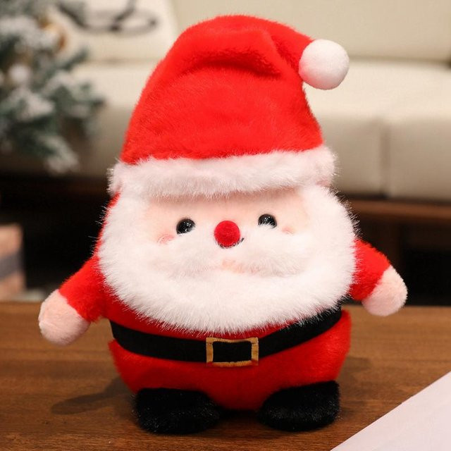 Jessica Chen Weihnachtsmann Plüschpuppe als weiches Kissen in Weihnachtsdesign - Bild 1