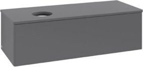 V&B Waschtischunterschrank Antao ohne Frontstruktur, Anthrazit lackiert, B/T/H: 120 x 36 x 50 cm - Bild 1