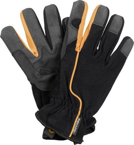 Fiskars Garten-Arbeitshandschuhe für Erwachsene in Schwarz/Orange - Bild 1