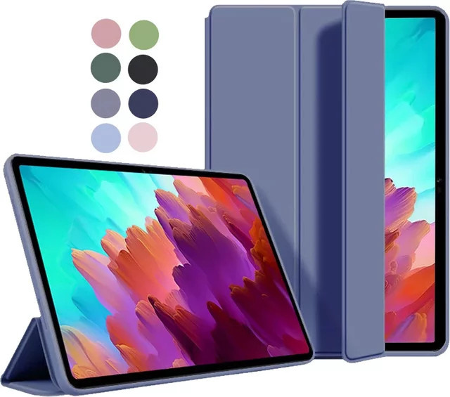 Magnetische TPU Schutzhülle mit Tri-Folding Ständer für Lenovo Xiaoxin Pad 2024 und Tab M11 TB330FU, Farben: Blau oder Grün - Bild 1