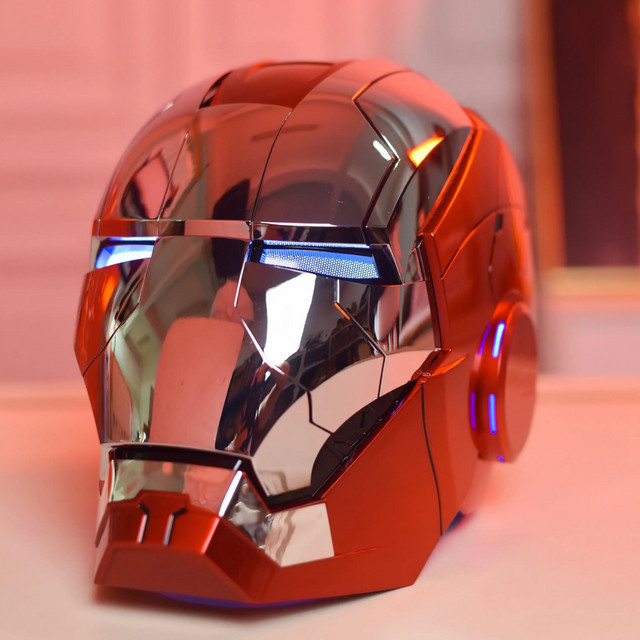 Bandai Marvel Iron Man Helm Cosplay, Modellspielzeug, mit Licht und Sprachsteuerung - Bild 1