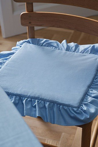 Jotex WALLACE Sitzpolster Blau aus Polyester B/T: 38 x 38 cm - Bild 1