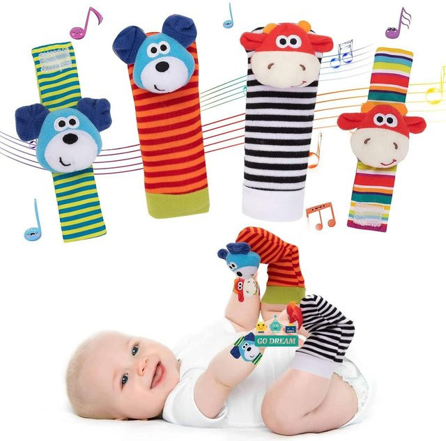 Kidsly Handgelenk Rassel Socken, Lernspielzeug, ab 0 Jahre, Unisex - Bild 1