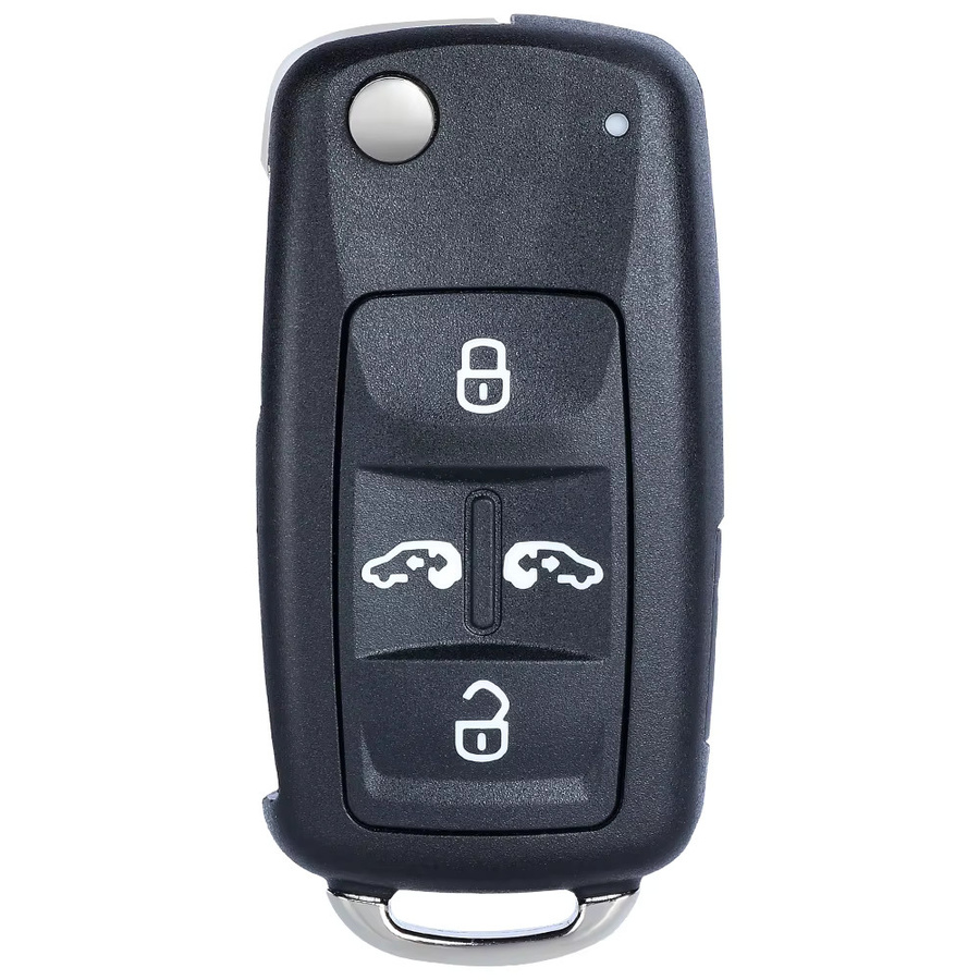 Remote Key 434MHz für VW Sharan Multivan Caravelle Transporter ID48 MQB48 Chip in Schwarz - Bild 2