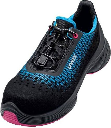 Uvex 1 G2 6826735 Sicherheitshalbschuh S1 in Schwarz, Blau und Pink, Größe 35 - Bild 1