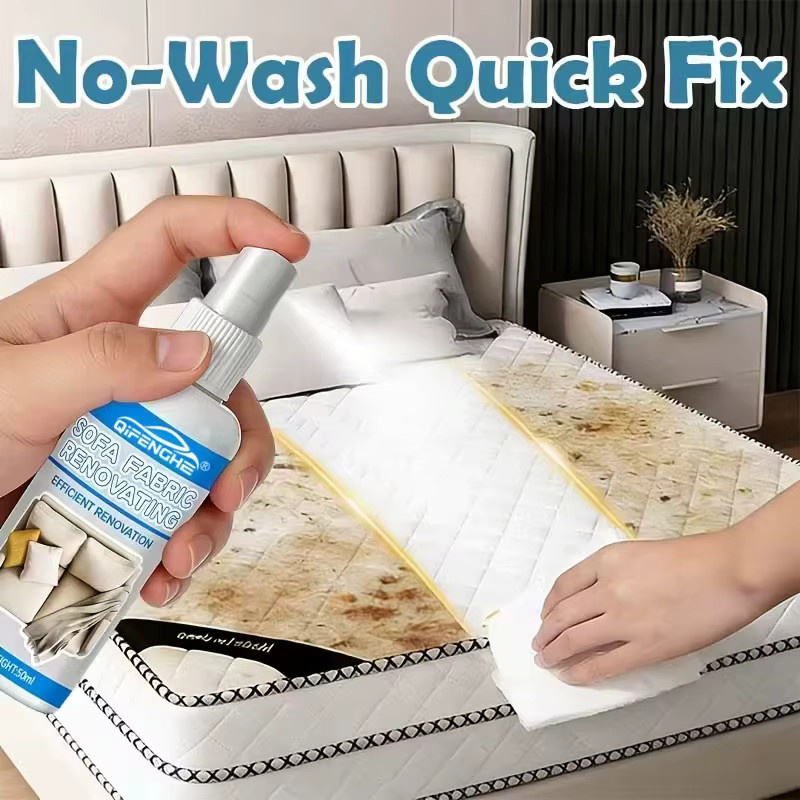 QIFENGHE Sofa-Stoff-Renovierungsspray in Weiß, 100ml Stoffreiniger und Polster-Restaurator zur Tiefenreinigung von Couch und Polstermöbeln - Bild 2