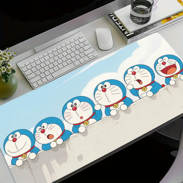 D-Doraemon Movie Nobita Earth Symphony Mauspad, rutschfest und verdickt, großes Gaming-Schreibpad für Büro und Studenten, Multicolour - Bild 1