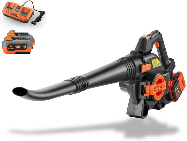FUXTEC 40V Akku-Laubbläser-Sauger-Set FX-E2LBSSET mit Akku und Ladegerät sowie Laubfangsack - Bild 1